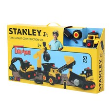 STANLEY Jr. 組裝工程車 經典建築工程套組, 57 件, 1組, 黃色