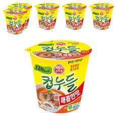 오뚜기 컵누들 매콤한맛 37.8g, 6개