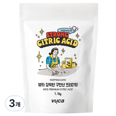 뷰카 강력한 구연산 프리미엄, 1.1kg, 3개