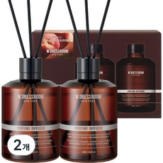 더블유드레스룸 대용량 오브제 디퓨저 선물세트, 49번 피치블러썸, 500ml, 2개