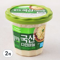 풀무원 다진마늘 용기, 260g, 2개 260g, 2개