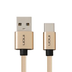 아이논 USB 타입C 고속충전 데이터 케이블 IN-CAUC101, GOLD, 1개, 1m