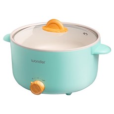 旺德電通 麥飯石不沾黏電火鍋 WH-K58, 3L大容量，雙檔火力可調