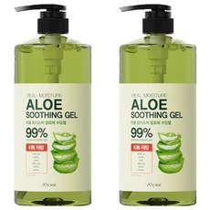 ASOME Real Moisture 蘆薈舒緩凝膠 99%, 1L, 2個