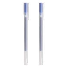 MUJI 無印良品 自由換芯 附蓋膠墨筆 0.38mm, 藍色, 2支