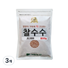 대한농산 찰수수 잡곡, 800g, 3개
