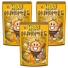HBAF 杏仁果 蜂蜜奶油口味, 120g, 3包