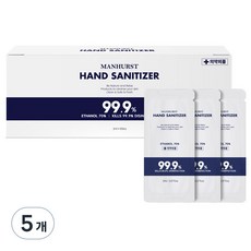 맨허스트 일회용 손 소독제 100p, 200ml, 5개