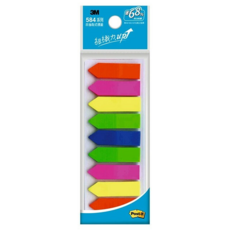3M Post-it 584-9 可再貼9色全彩標籤, 1組