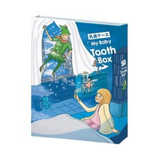 ThinkTooth 日系童話乳牙盒, My Baby Tooth Box, 20個牙齒形狀儲牙格, 附乳牙冒出與掉下的歲數對照表, 小飛俠