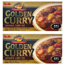 S&B GOLDEN CURRY 金牌咖哩塊 辣味, 220g, 2盒