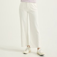 로엠 여성용 린넨 혼방 와이드 데님 긴바지