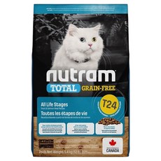 nutram 全齡貓 無穀全能天然乾飼料, 鮭魚 + 鱒魚, 5.4kg, 1袋
