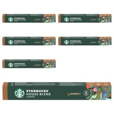 NESPRESSO 星巴克House Blend咖啡膠囊, 5.7g, 10顆, 6盒