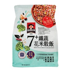 QUAKER 桂格 免浸泡7+纖蔬花米穀飯, 650g, 1包