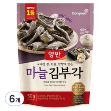 양반 마늘 김부각, 50g, 6개