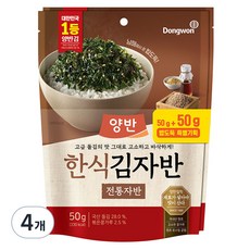 양반 한식 김자반 전통자반, 50g, 4개 4개, 50g