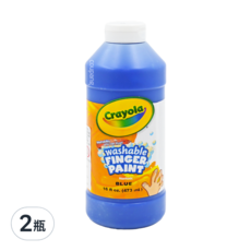 Crayola 繪兒樂 可水洗手指畫顏料 藍色, 16oz, 1色, 2瓶