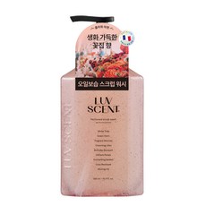 AEKYUNG 愛敬 Luvscent香氛去角質磨砂沐浴露 花市白鬱金香, 1瓶, 500ml