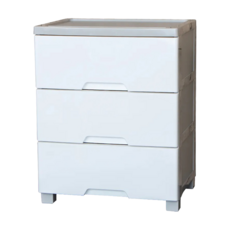 KEYWAY 特大好運五斗櫃 KS-813 整體55 x 41 x 69.2cm + 單層47.5 x 35.5 x 16cm 84L, 白色, 3層