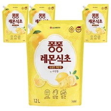 JAYEONPONG Pong Pong 餐具洗滌劑檸檬醋補充裝, 4個, 1.2L