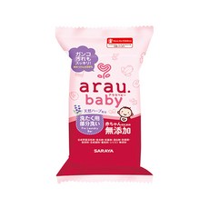 SARAYA arau. 愛樂寶 無添加衣物去漬皂 (99%純皂配方), 植物來源, 安心無添加, 110g, 1個