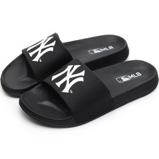 MLB 洋基隊印花拖鞋, 黑色的, 270
