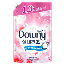 다우니 실내건조 초고농축 섬유유연제 플로럴 블로썸향 리필, 1.35L, 1개