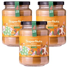 슈퍼잼 피넛버터 크런치, 460g, 3개