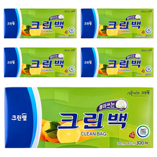 크린랲 뽑아쓰는 크린백 30cm x 45cm, 대(L), 300개입, 5개