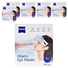 ZEISS 蔡司 蒸氣眼罩 8個, 舒緩眼部疲勞, 40度恆溫, 親膚透氣, 8個裝, 6盒