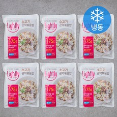 청정원 라이틀리 소고기곤약볶음밥 (냉동), 200g, 6개