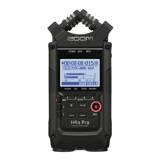 Zoom H4n Pro Black 手持數位錄音筆，輕巧便攜，內建高品質麥克風，操作簡單，多種錄音模式, 1個