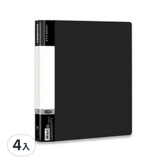 Data Line PP 強力夾/右中_e黑色dl_0610,4入組，文件收納整理好幫手, 黑色, 4入