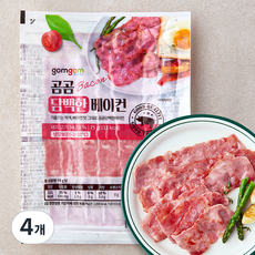 곰곰 담백한 베이컨, 75g, 4개