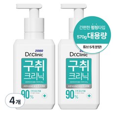 2080 닥터크리닉 펌핑 구취제거 치약, 285g, 4개