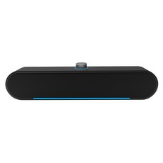 Kinyo USB炫光多媒體喇叭 320 x 57 x 70mm 509g, US-302, 黑色