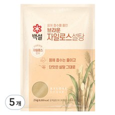백설스위트리 자일로스 갈색설탕, 5개, 2kg