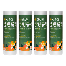 원스마켓 식품포장용 위생롤백 중형 25cm x 35cm, 중(M), 500개입, 4개 중(M), 500매입, 4개