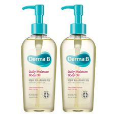 Derma B 日常保濕身體護膚油, 99%植物油來，安心滋潤身體肌膚, 200ml, 2瓶