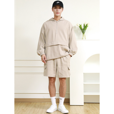 텐클로 빅사이즈 오버핏 아노락 포켓 반바지 TC-9805 - 이미지 8