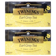TWININGS 唐寧茶 皇家伯爵茶，佛手柑風味，經典紅茶, 2g, 25包, 2盒