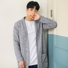 머시따 남성용 오픈 숄 가디건