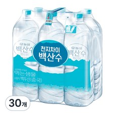 백산수 무라벨, 2L, 30개