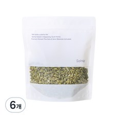 솔닙 담백하고 고소한 호박씨, 400g, 6개