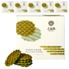 OSULLOC 頂級鬆餅餅乾 綠茶口味, 72g, 6盒
