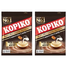 KOPIKO 咖啡牛奶風味糖果 175g*2包裝, 濃郁香甜的咖啡牛奶糖果，隨時享受美味, 2包