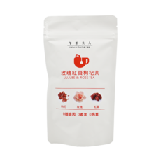 午茶夫人 玫瑰紅棗枸杞茶 Set 10包, 養生美容, 無咖啡因, 4g, 1袋