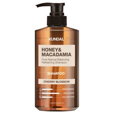 쿤달 허니 앤 마카다미아 네이처 샴푸 체리블라썸향, 500ml, 1개