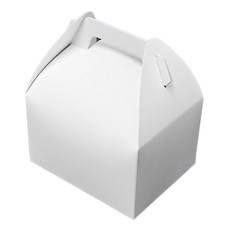 JPackTory 手提碎片蛋糕盒 小 1號, 白色, 50個